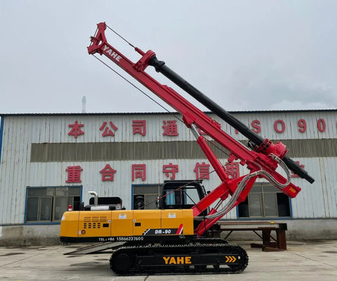 Độ sâu khoan tối đa 30m Máy đóng cọc thủy lực bánh xích mini Dr-90
